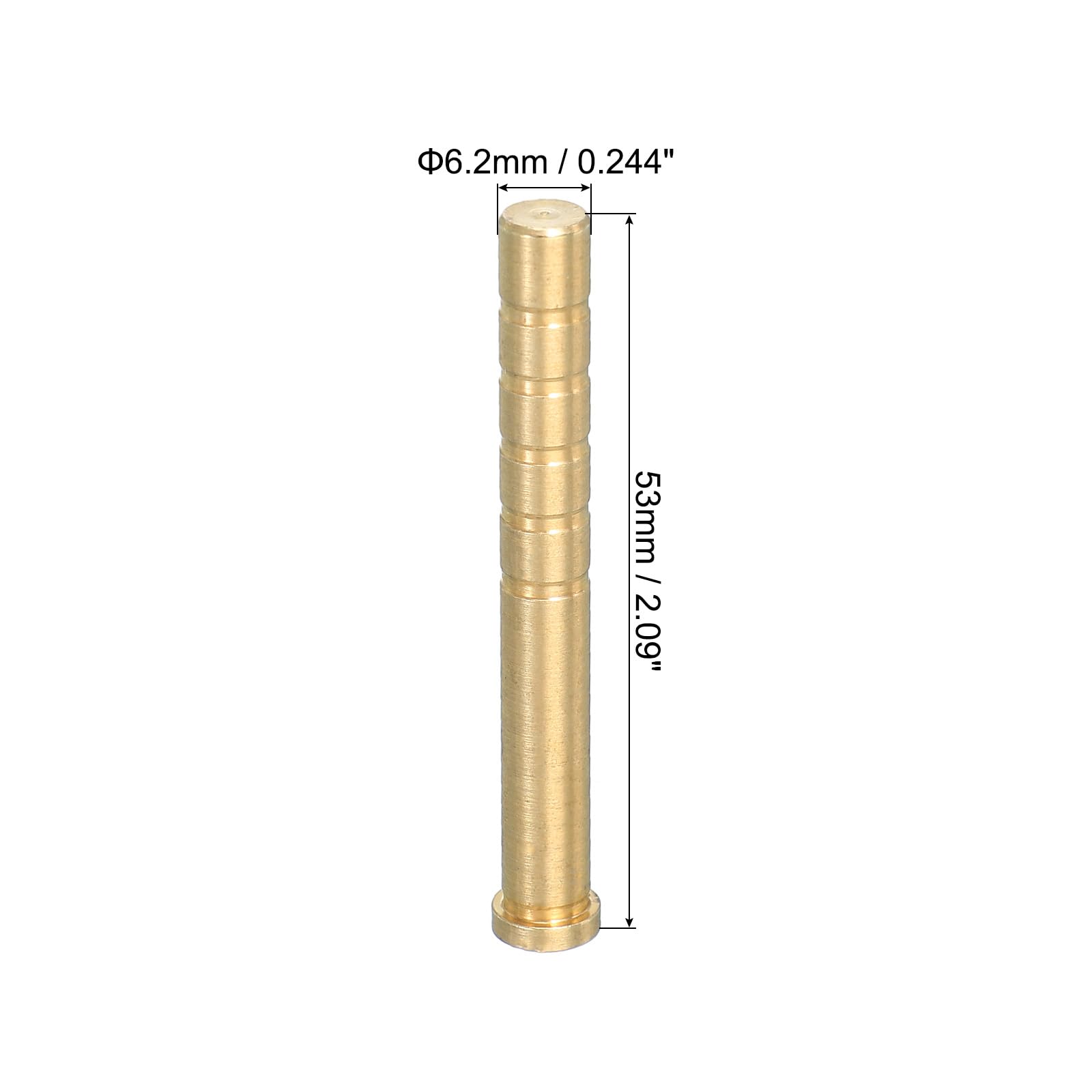 PATIKIL 150 Grain Archery Arrow Brass Insert, 9 Packs Insert Screw Copper Brass Arrow for .244/6.2mm Carbon Arrows