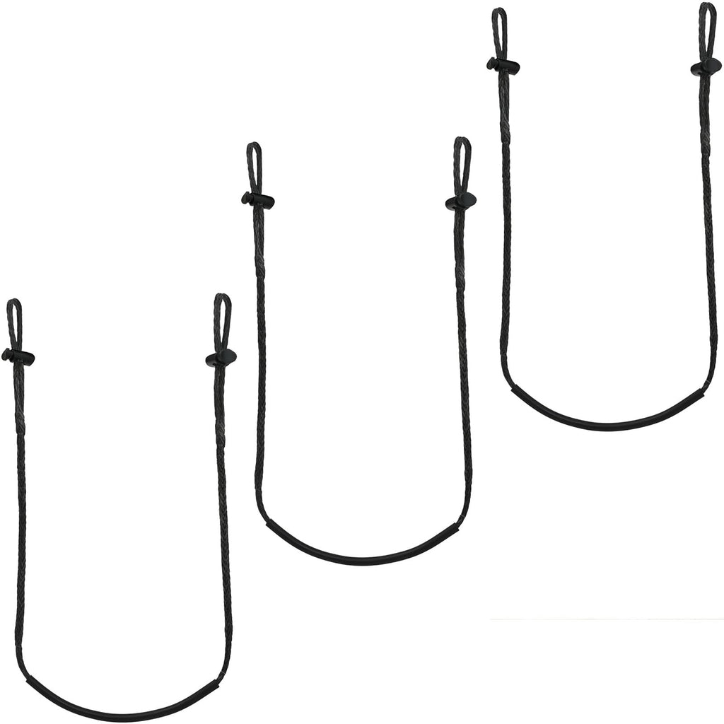 ZIVOXIA Climbing Stick Aider for Hunting, Daisy Chain Single Step Aider, Hand-Braided 1.5Ft Lightweight Rope Ladder Tree Stand Step - Weighs Only 1.6 Ounces (3 Pack)