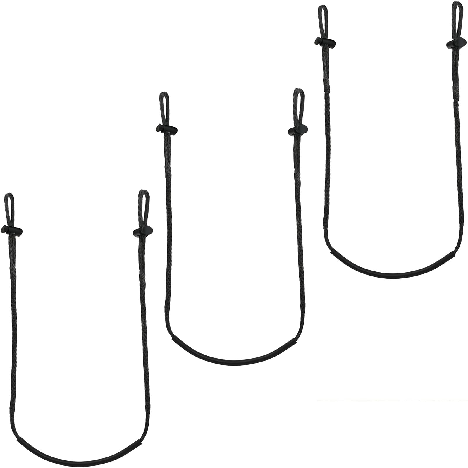 ZIVOXIA Climbing Stick Aider for Hunting, Daisy Chain Single Step Aider, Hand-Braided 1.5Ft Lightweight Rope Ladder Tree Stand Step - Weighs Only 1.6 Ounces (3 Pack)