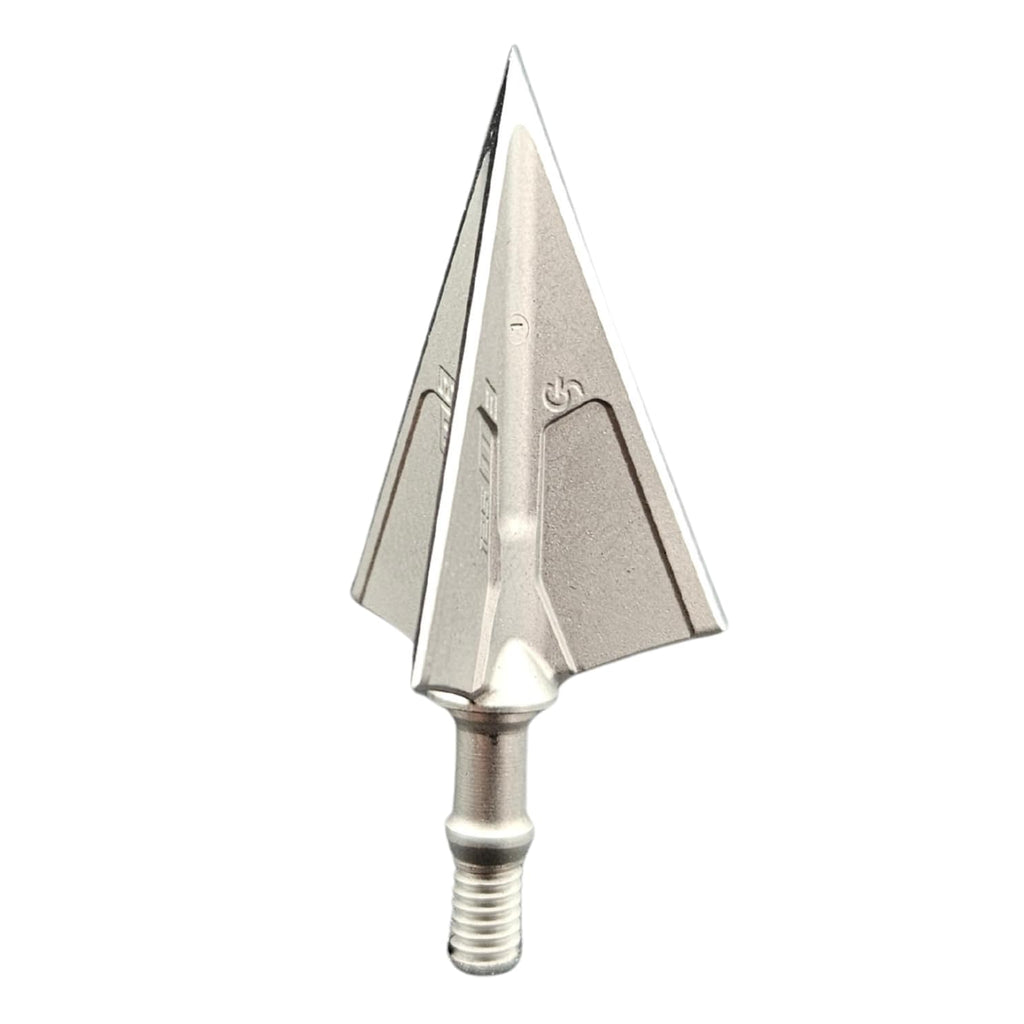 G5 Montec M3 Crossbow Design Archery Hunting Durable Sharp Fixed Blades 1 1/16" Cutting Diameter Steel 1-Piece Construction Screw-in Broadheads for Crossbow Arrows - Pack of 3 | 125 Grain