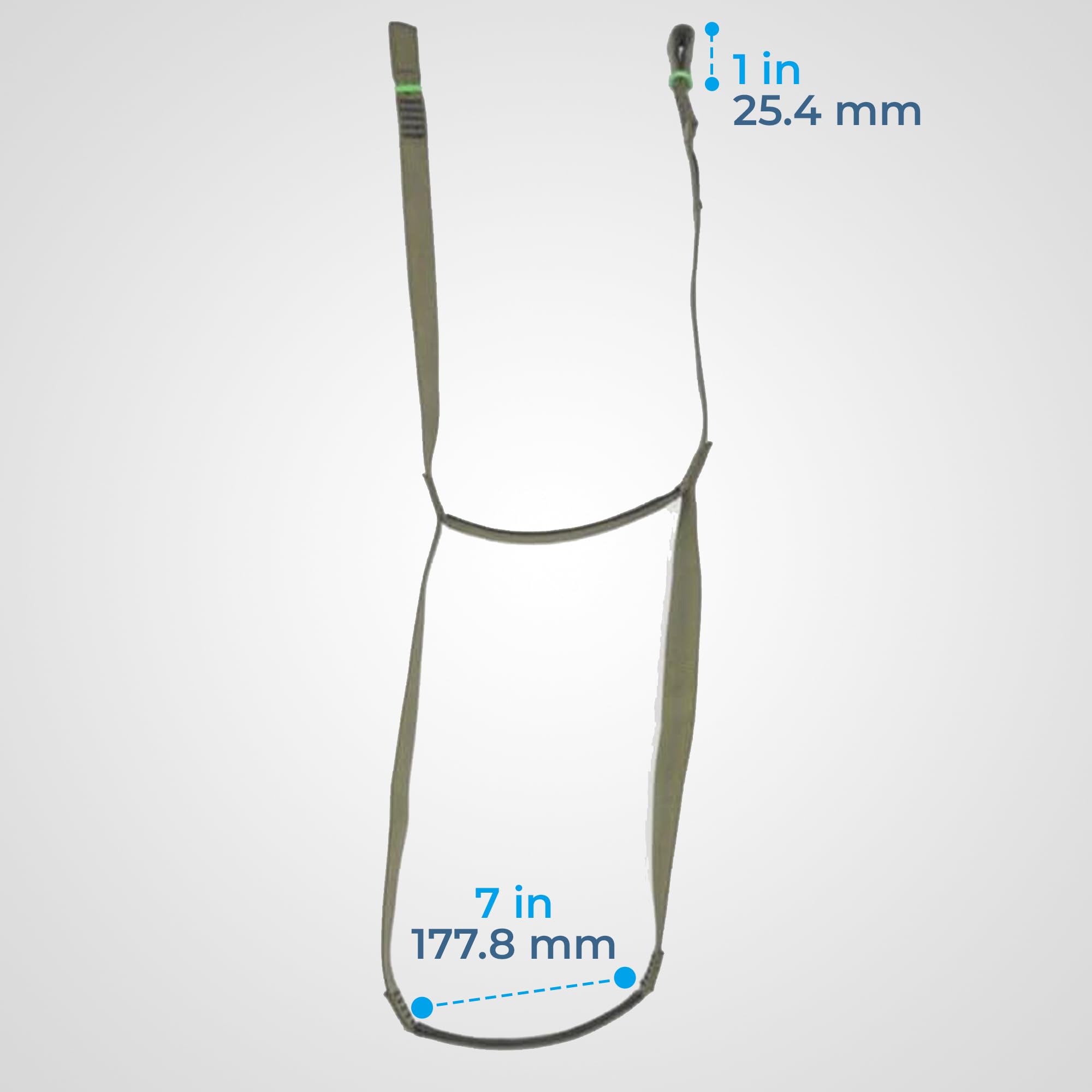 RNA Ape Canyon Outfitters Step Aider – Tree Saddle Climbing Aider. OD Green 4000-lb Tubular Webbing, CNC Sewn Ends, Lightweight Hunting Gear - 1, 2, or 3 Step Options