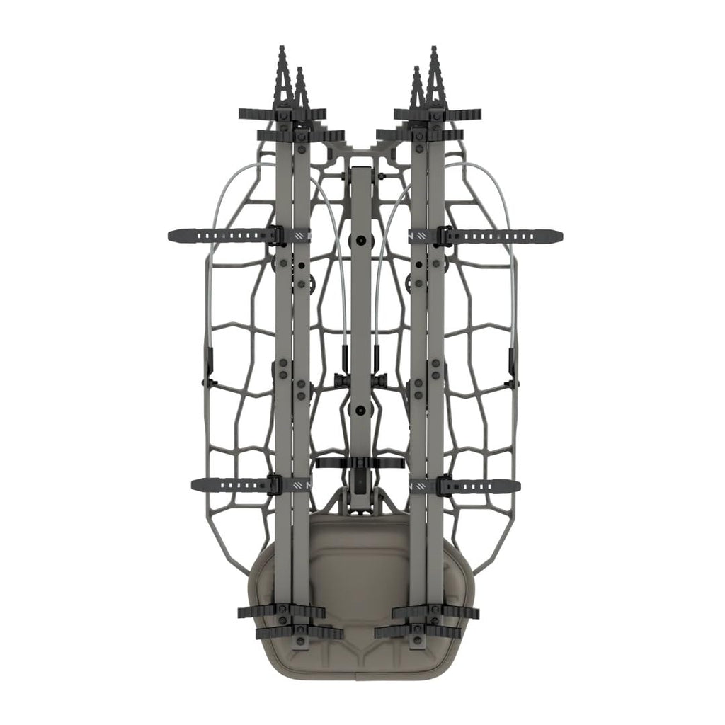 NOVIX Echo Hunt Ready System - Hunting Accessories Bundle w/Lock on Tree Stand & Tree Steps – Versatile & Packable – Frost-Coated Treestand Accessories - Made in USA, Classic