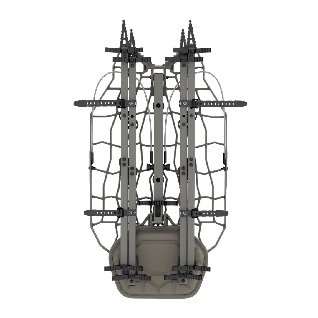 NOVIX Echo Hunt Ready System - Hunting Accessories Bundle w/Lock on Tree Stand & Tree Steps – Versatile & Packable – Frost-Coated Treestand Accessories - Made in USA, Classic