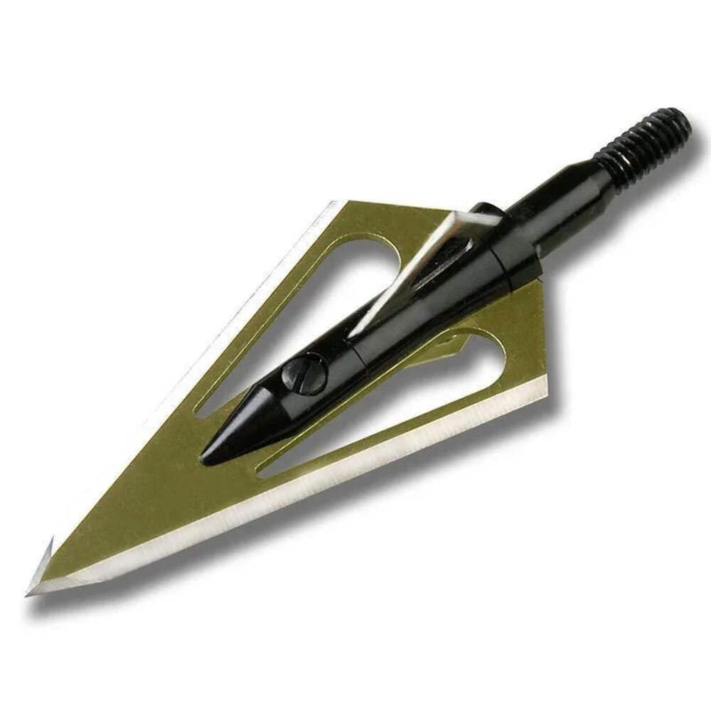 Stinger 4 Blade Arrow Broadhead (Pack of 3), 150-Grain, Silver