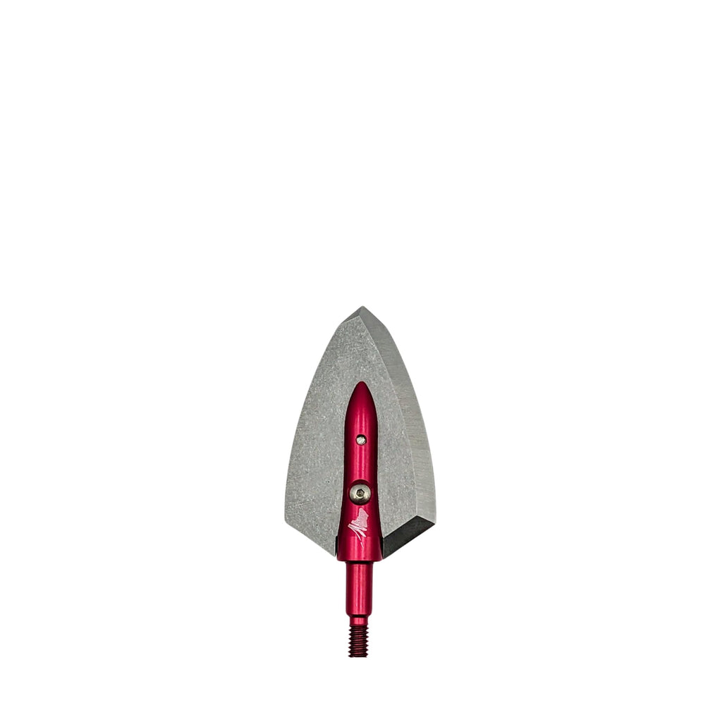 GRIZZLYSTIK Overkill Maasai Single Bevel Broadheads, Razor Sharp, Premium Stainless Steel Blades, Convex Edge, 1 1/8" Wide Cut, 25° Single Bevel, 54 HRC, 200 Grains, 3-Pack