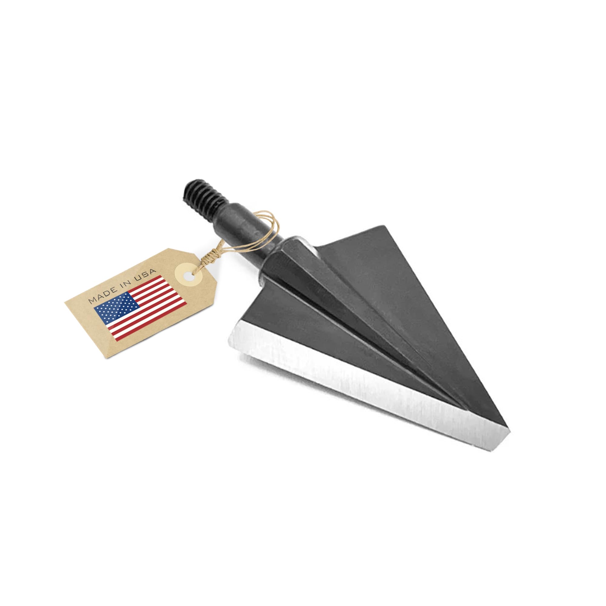 Vantage Point Archery VPA 1 1/8" 2 Blade 200 Grain Right Single Bevel Broadhead, Screw-in, 1045 Carbon Tool Steel 50-52 Rockwell, 3 Pack, Made in The USA