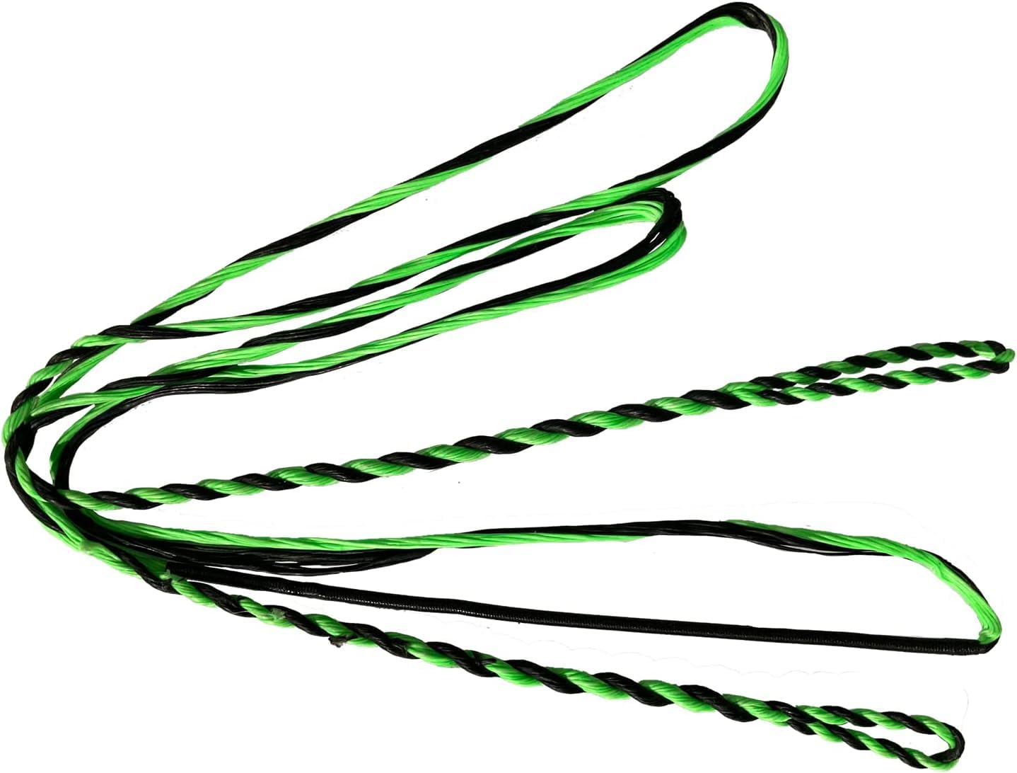 DEERACE D97 Flemish Fast Flight Bow String Replacement Bowstring for Traditional Longbow Recurve Bow (AMO 62" (Bow Length), Green)