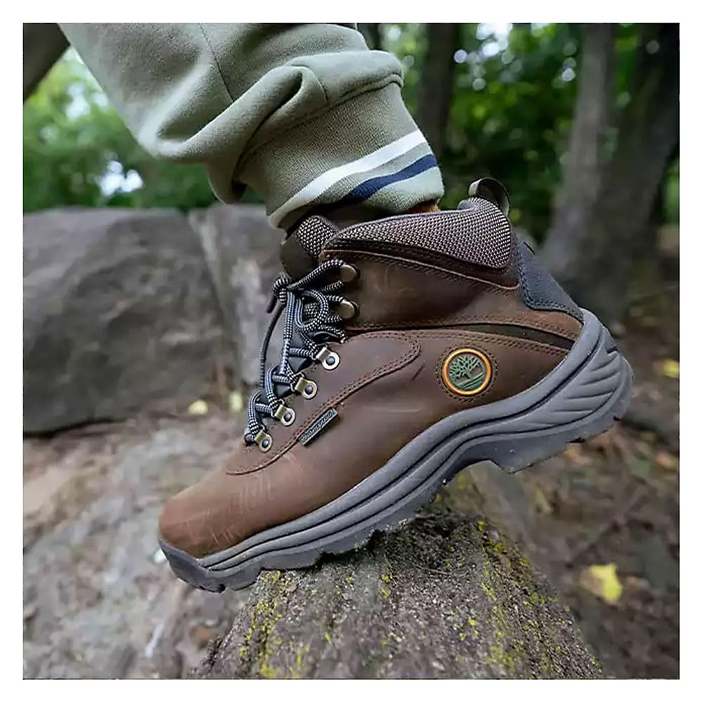 Timberland Men's White Ledge Mid Waterproof Hiking Boot, Brown-NEW 2024, 12 Medium