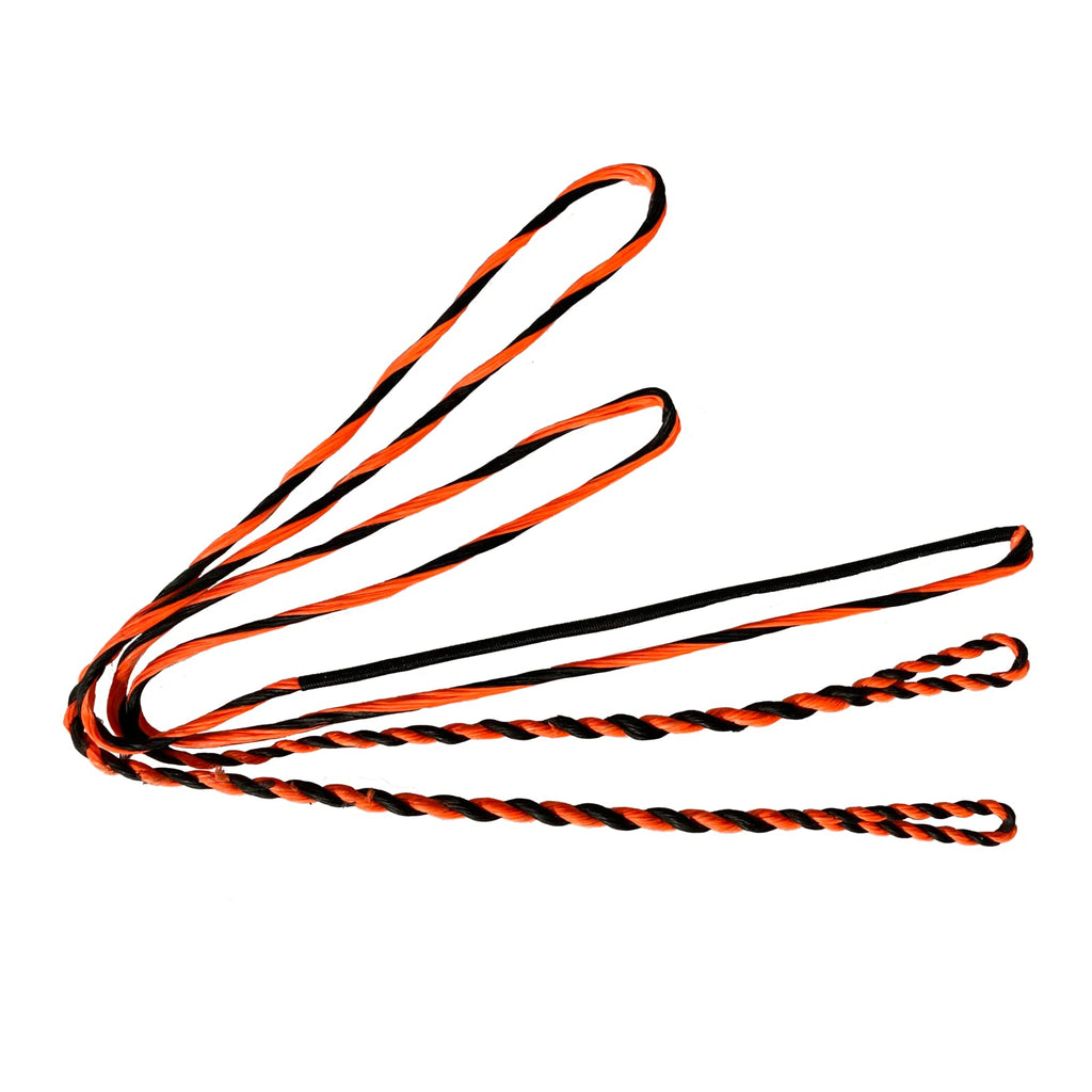 DEERACE D97 Flemish Fast Flight Bow String Replacement Bowstring for Traditional Longbow Recurve Bow (AMO 60" (Bow Length), Orange)
