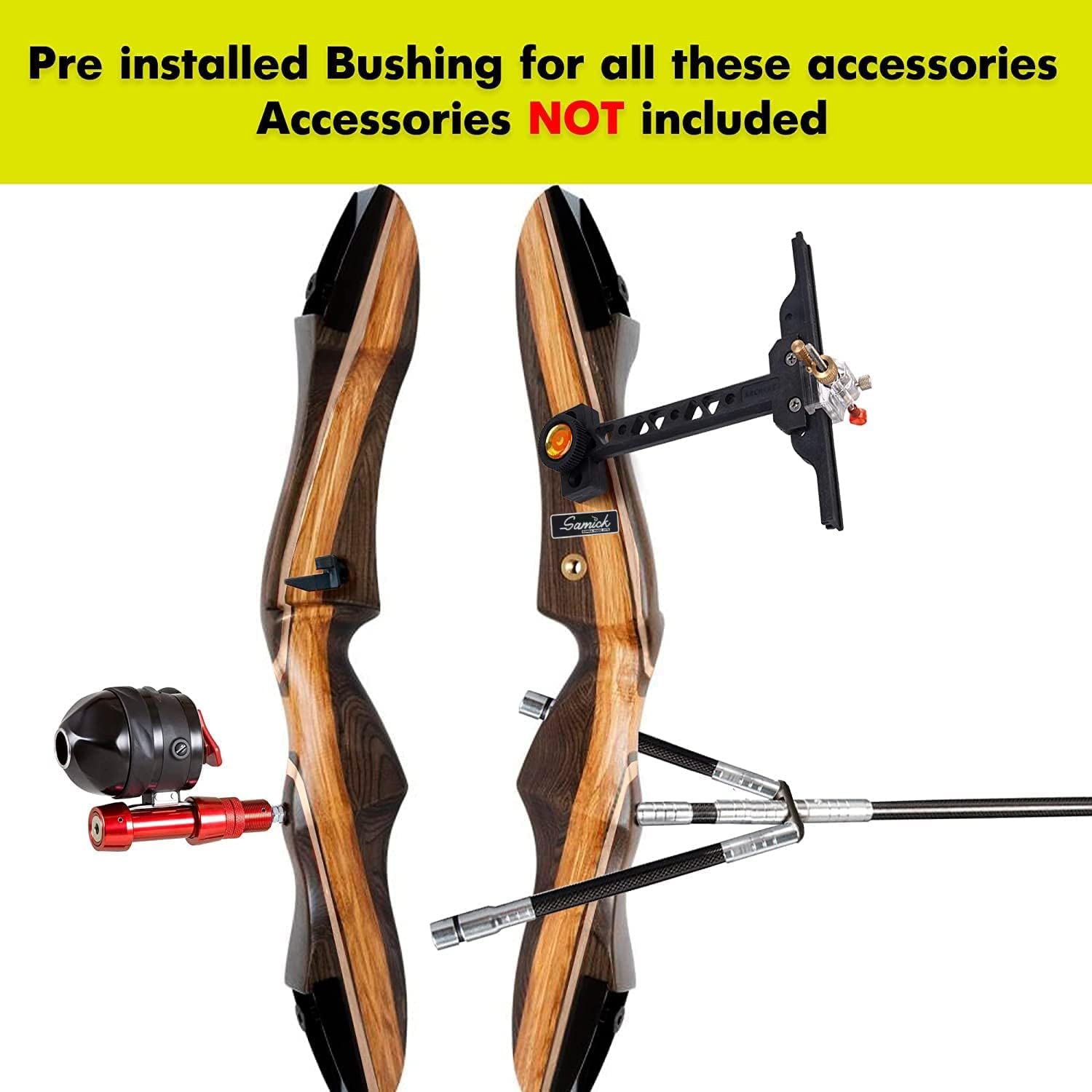 Samick Sage Archery Takedown Recurve Bow 62-inch - Right & Left Handed - 25-60lb - Archery Recurve Bows for Teens & Adults - Beginners to Advanced, Hunting & Target Practice
