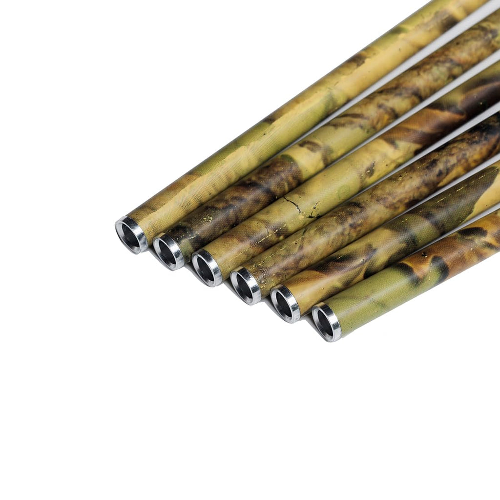 Archery 30" 32" 400 500 Spine Carbon Hunting Arrows Turkey Feather for Compound Recurve Bow Longbow Practice Target Camo Arrow Pack of 12PCS