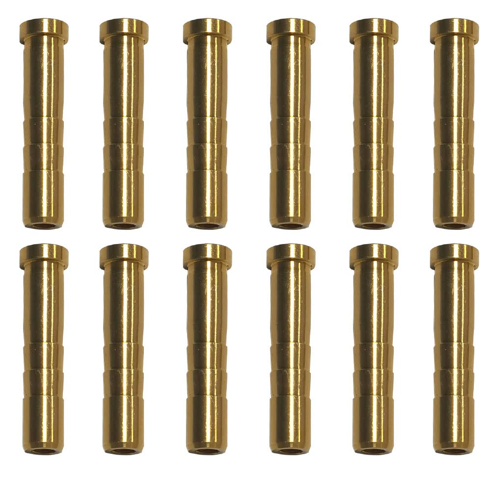 50 Grain Archery Arrow Copper Insert Screw Copper Brass Arrow Inserts Arrowheads Connector,for Diameter.244 Arrow Shaft Archery Accessories(12 PCS)