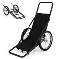 Moccha Deer Cart, 500 LBS Folding Game Cart with Polyester Liner, 20" Rubber Wheels, Ergonomic Handle, 2 Buckle Straps, Heavy-Duty Hunting Game Hauler or Hunting Fishing Hiking