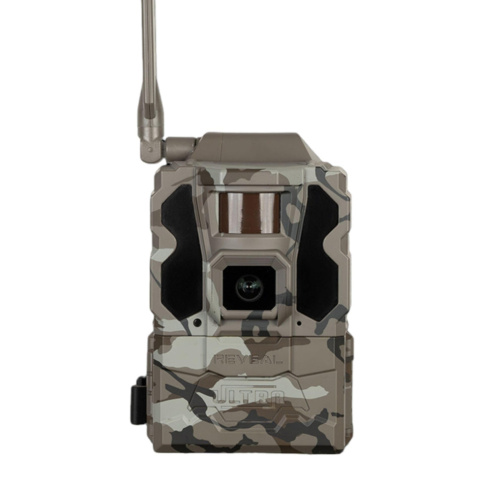 TACTACAM Reveal Ultra Cellular Trail Camera – 4K Photo, 1080P Video, Live Streaming, GPS, Low-Glow/No-Glow Flash, LTE + Cleaning Cloth | 2PK