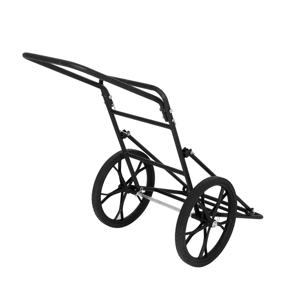 Deer Cart, 500 LBS Folding Deer Game Cart Hauler with 17'' Big Wheels, Heavy-Duty Metal Frame, Ergonomic Handle, Hunting, Camping, Fishing & Hiking
