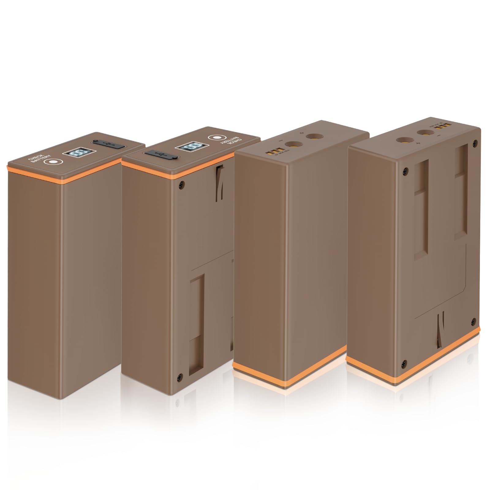 UthCracy 4-Pack Rechargeable Battery Pack for Moultrie Edge Cellular Trail Camera - 20W PD Fast Charing & Digital Display - Replacement Battery for Moultrie Edge, Edge Pro, Edge 2, Edge 2 Pro, Edge 3