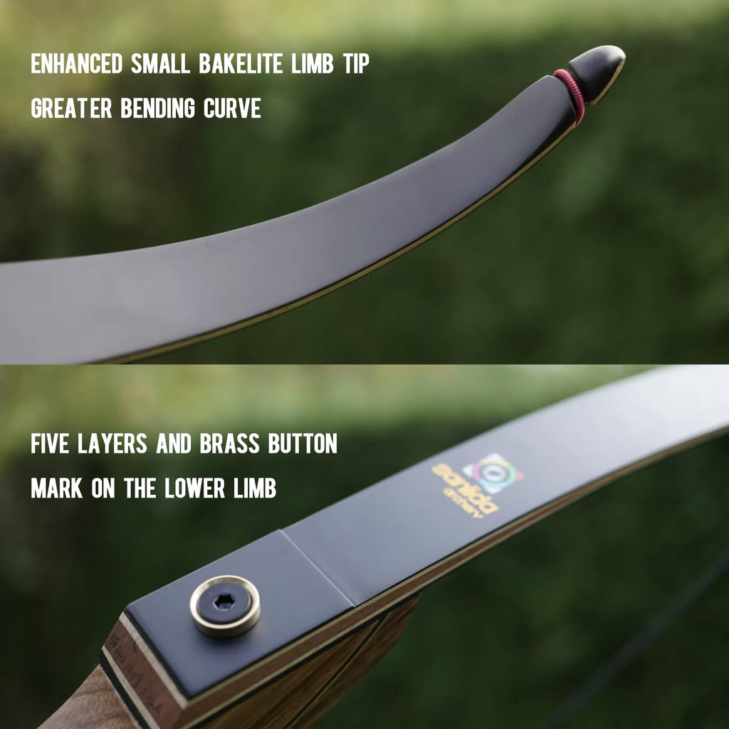 Sanlida Eagle X9 New 58” RTH Standard Hunting Recurve Bow and Arrow Set for Adults and Hunters, Wooden Takedown Recurve Bows Package for Outdoor, Hunting and Practice (50 Lbs, Right Hand)
