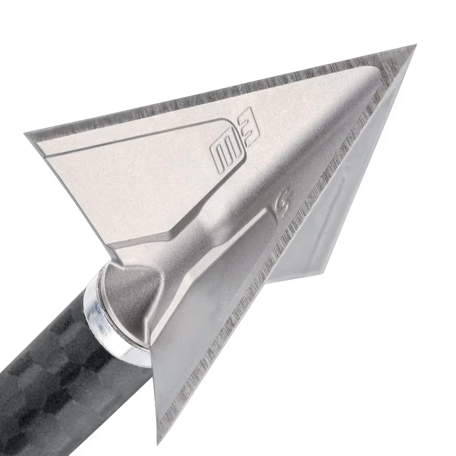 G5 Montec M3 Crossbow Design Archery Hunting Durable Sharp Fixed Blades 1 1/16" Cutting Diameter Steel 1-Piece Construction Screw-in Broadheads for Crossbow Arrows - Pack of 3 | 125 Grain