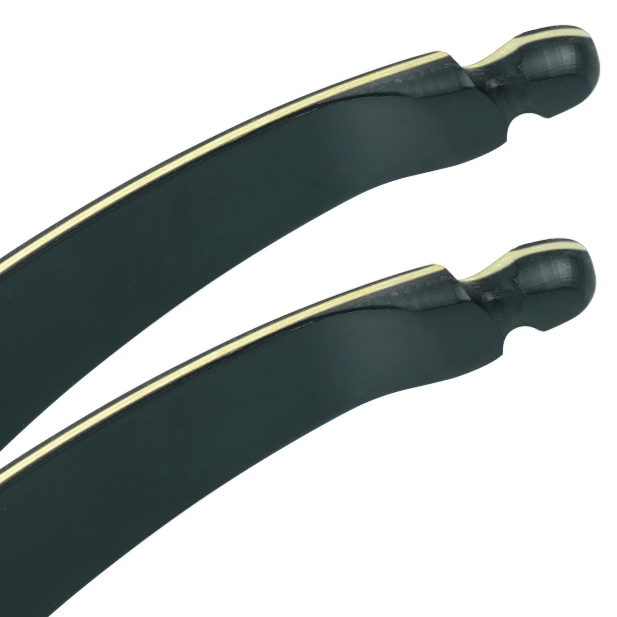 Black Hunter Original Recurve Bow Limbs Replacement, GLURAK 50lb Fiberglass and Bamboo Sheet Laminated Bow Limbs