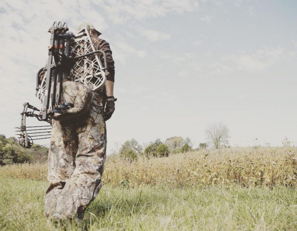 UIIHUNT Universal Backpack System for Tree Stand: Lightweight Tree Stand Carrier Straps, Comfortable & Silent Treestand Transport System, Compatible with Saddle Hunting Platform & Climbing Sticks