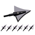 cqwsbsy 6PK Hunting Broadheads 125 Grain Fixed Blades Stainless Steel Right Bevel for Compound Bow Crossbow Recurve