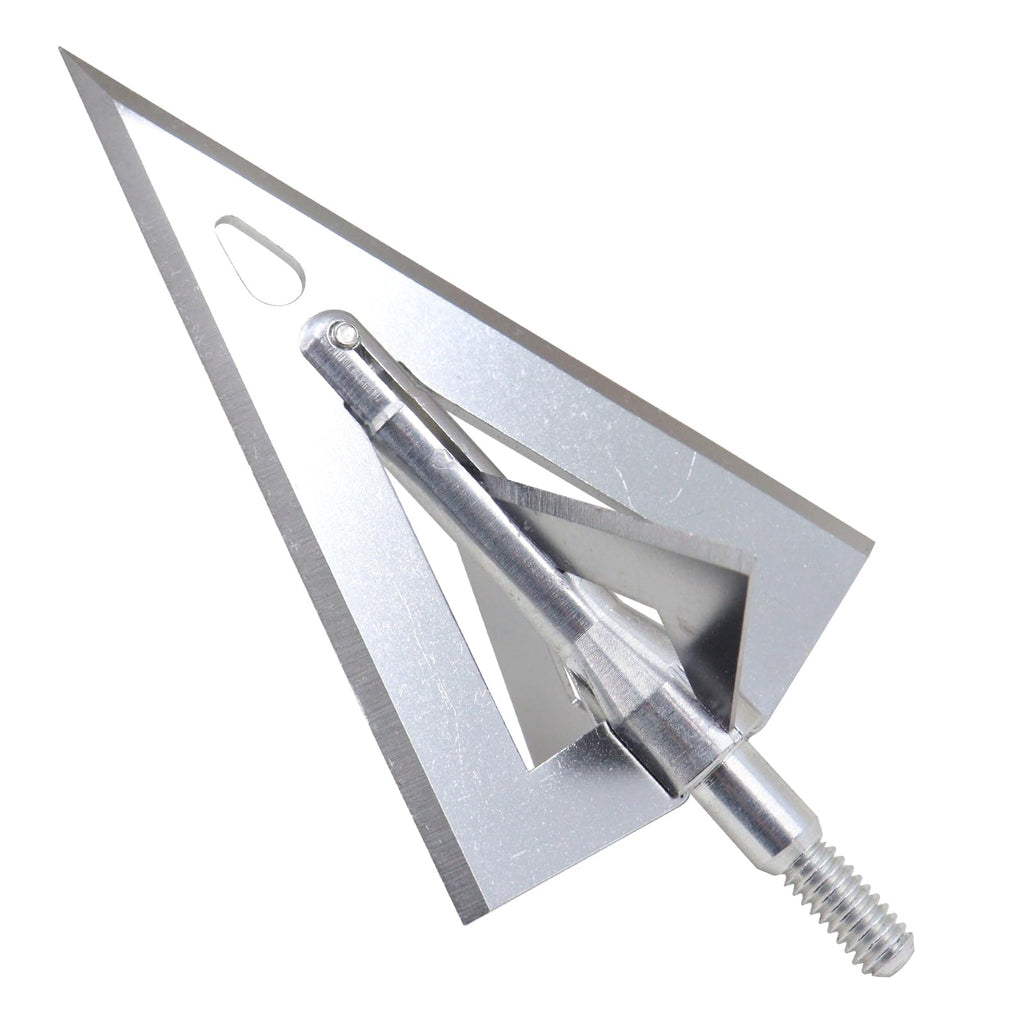 RUOERSISI 12 Pack 180 Grain 1.57 Inch Cutting Diameter Fixed Blade Hunting Broadheadas Traditional Archery Arrow Tips Stainless Steel Arrowhead for Crossbow, Recurve Bow and Long Bow