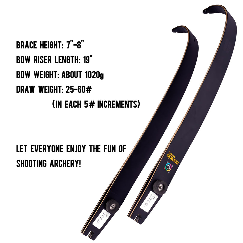 New Sanlida Hermit X8 Standard ILF Takedown Hunting Recurve Bow for Adults and Hunters, 60 Inch Wooden Recurve Bows Package for Outdoor, Hunting and Practice 25-60Lbs RH Only (40Lbs)