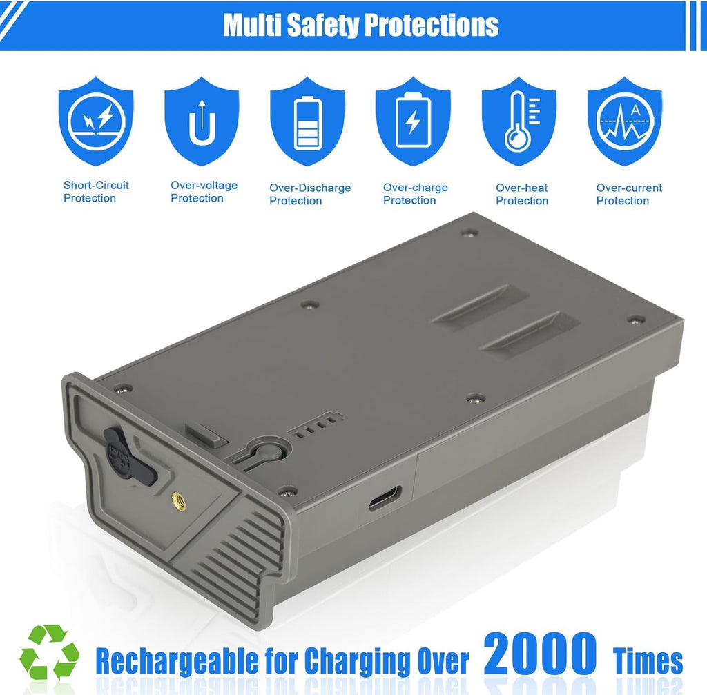REACELL 4 Pack New Reveal Rechargeable Battery + Cartridge 4 Port Charger, Compatible with TACTACAM Reveal X Gen 3.0, Pro 3.0,X PRO, X 2.0, X, SK, XB Cellular Trail Camera