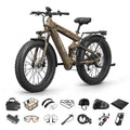 PUCKIPUPPY Electric Bike 1350W 28MPH, 48V 30Ah Battery 130 Miles Long Range Ebike with Luxury Accessory Ride Pack, Removable Display Electric Bicycle for Adults, Longest-Range Cycling (Bulldog Pro)