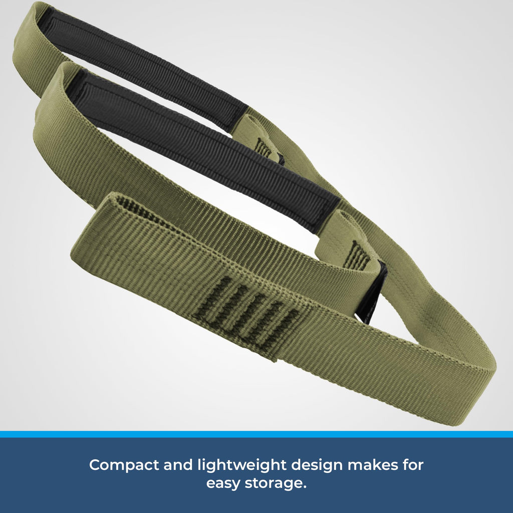 RNA Ape Canyon Outfitters Step Aider – Tree Saddle Climbing Aider. OD Green 4000-lb Tubular Webbing, CNC Sewn Ends, Lightweight Hunting Gear - 1, 2, or 3 Step Options
