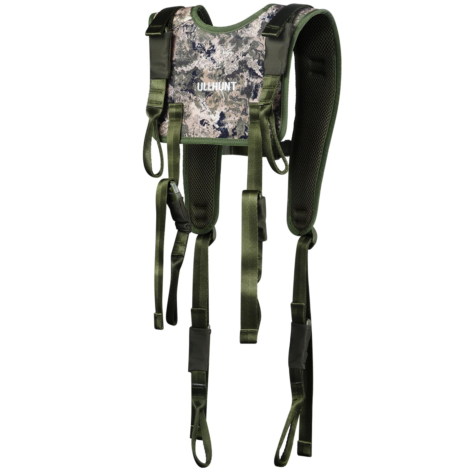 UIIHUNT Universal Backpack System for Tree Stand: Lightweight Tree Stand Carrier Straps, Comfortable & Silent Treestand Transport System, Compatible with Saddle Hunting Platform & Climbing Sticks