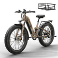 PUCKIPUPPY Electric Bike for Adult with 48V 20AH Battery and 960W Motor, 80 Miles Range, Electric Mountain Bike with 26" Fat Tire, for City and Mountain Road, 28MPH Ebike, Camouflage, Boxer ST