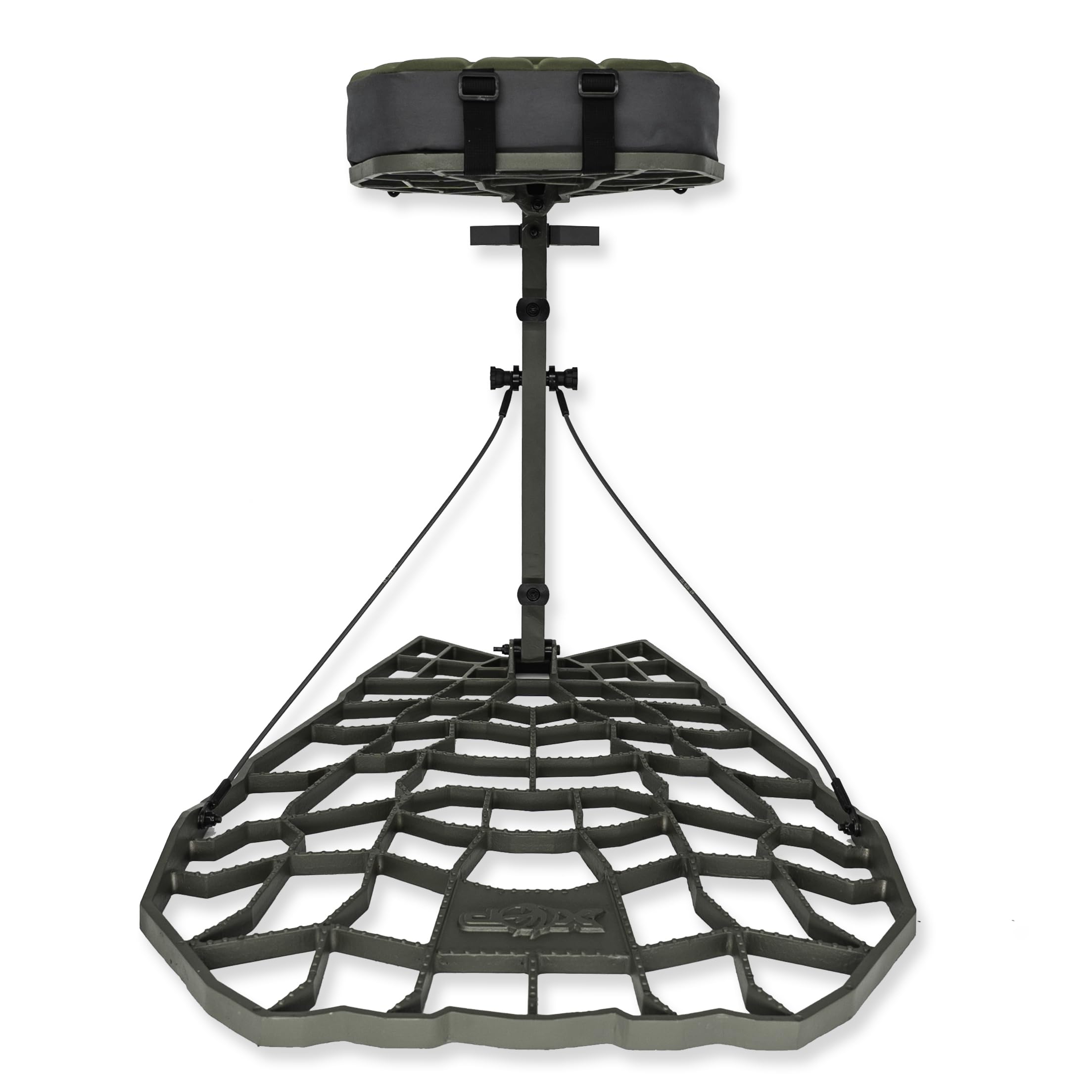 XOP Air Raid Evolution - Cast Aluminum Hang On Tree Stand for Hunting - Deluxe Deer Stand, Platform Dimensions - 21.5" X 31" (2025)