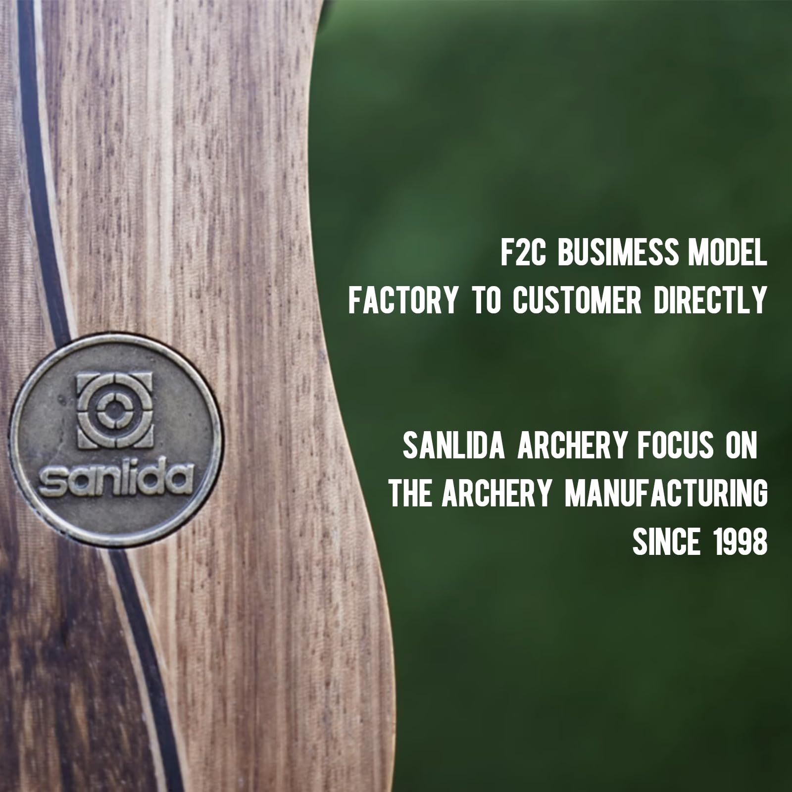 Sanlida Eagle X9 New 58” RTH Standard Hunting Recurve Bow and Arrow Set for Adults and Hunters, Wooden Takedown Recurve Bows Package for Outdoor, Hunting and Practice (50 Lbs, Right Hand)