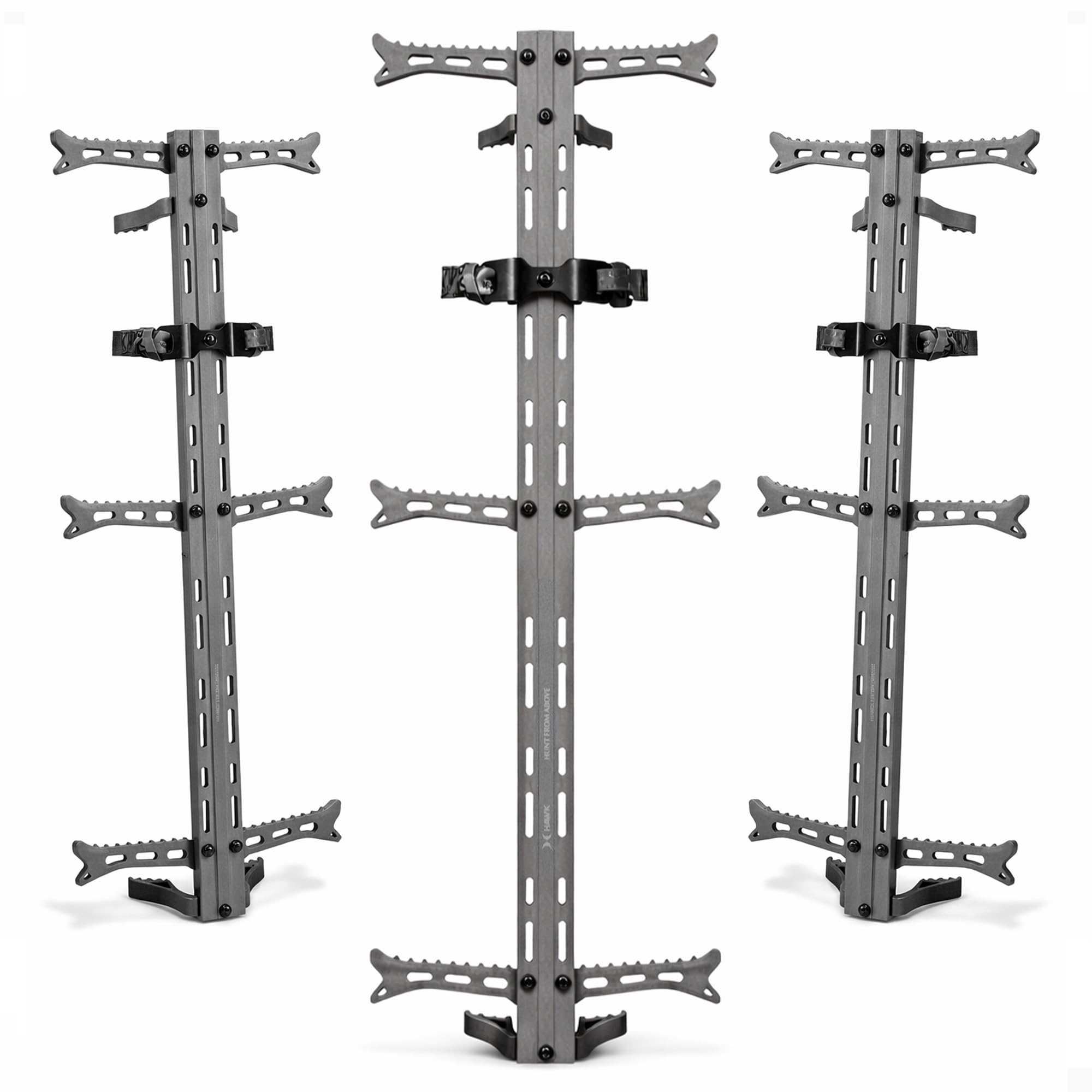 Hawk Helium 30 Inch Aluminum Climbing Sticks Tree Climbing Hunting Gear, Hunting Accessories for Tree Stands, Deer Stands, & Blinds, 3 Pack