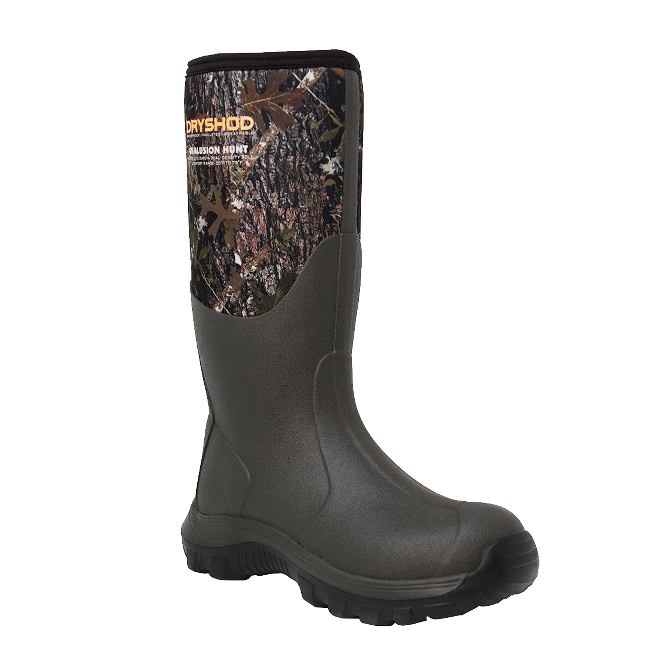 Dryshod Evalusion Hi Lightweight Rubber Hunting Boots | Waterproof | Camo | Insulated | Mens Size 11