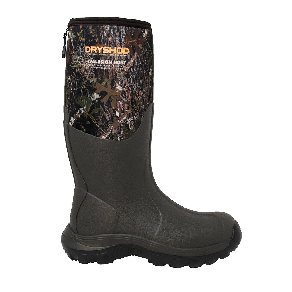 Dryshod Evalusion Hi Lightweight Rubber Hunting Boots | Waterproof | Camo | Insulated | Mens Size 11