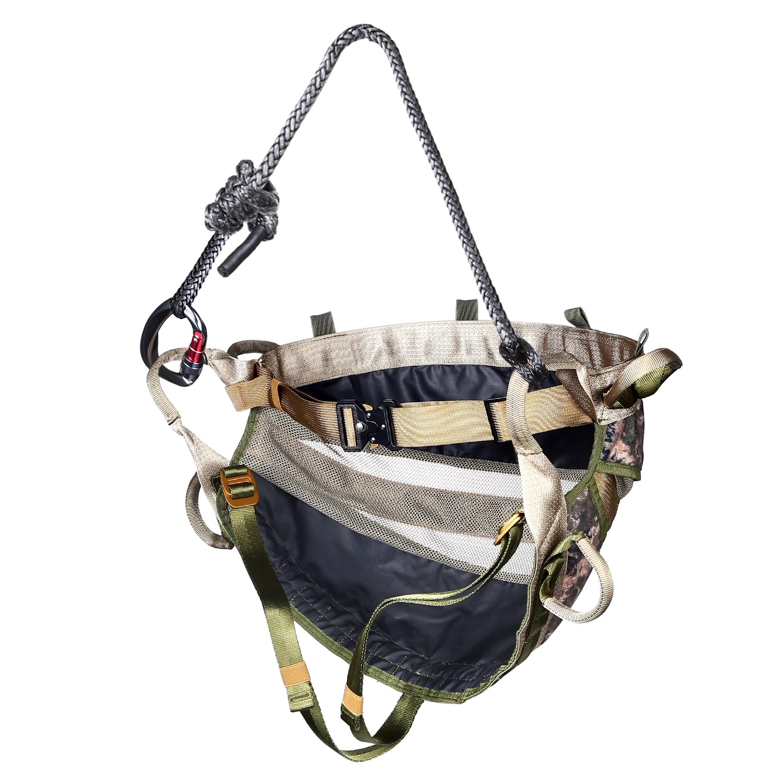 UIIHUNT Hunting Saddle, The Gen 2 Saddle Hunting, Ultra Comfortable Large Padded Seat, Lightweight Tree Saddle Accessories, Packable Tree Climbing Saddle, Includes Adjustable Bridge