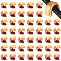 Gejoy 40 Pieces Nock Points Archery String Nocking Points Bow String Buckle Clips for Compound and Recurve Bow (Red)