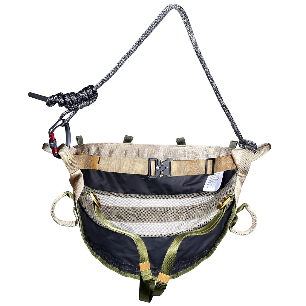 UIIHUNT Hunting Saddle, The Gen 2 Saddle Hunting, Ultra Comfortable Large Padded Seat, Lightweight Tree Saddle Accessories, Packable Tree Climbing Saddle, Includes Adjustable Bridge
