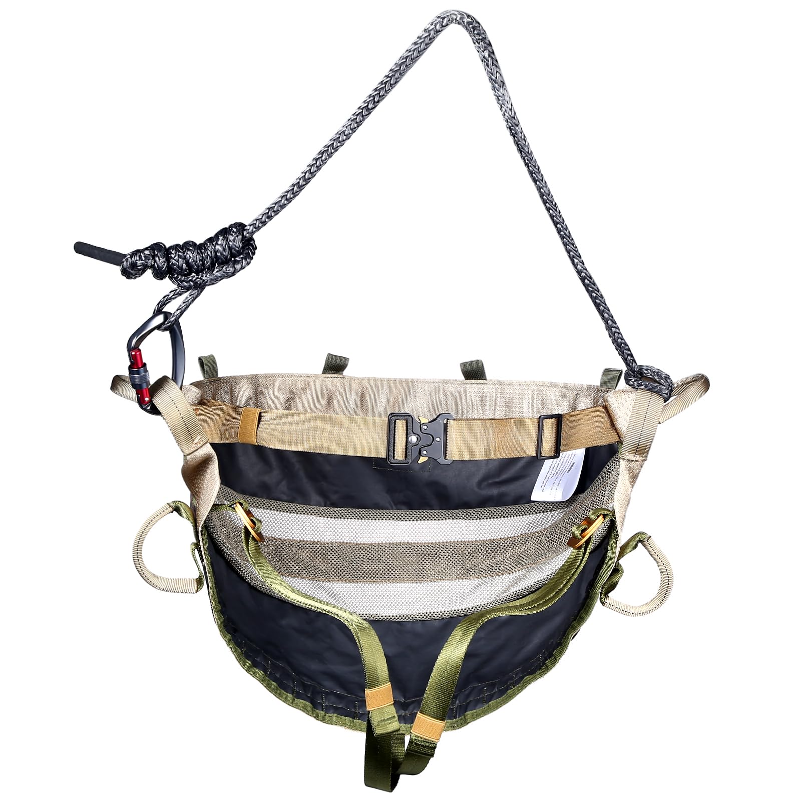 UIIHUNT Hunting Saddle, The Gen 2 Saddle Hunting, Ultra Comfortable Large Padded Seat, Lightweight Tree Saddle Accessories, Packable Tree Climbing Saddle, Includes Adjustable Bridge