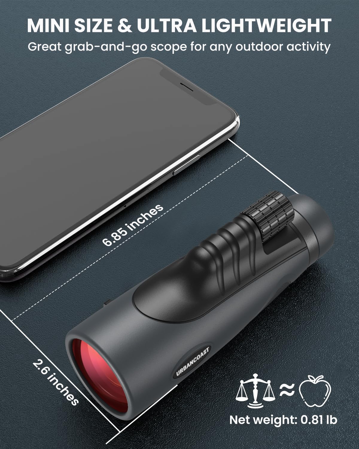 15x54 Monoculars for Adults High Powered, Compact Waterproof Telescope