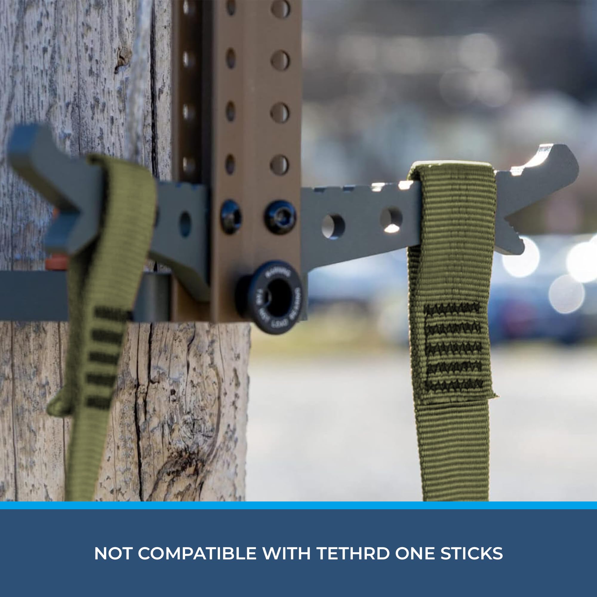 RNA Ape Canyon Outfitters Step Aider – Tree Saddle Climbing Aider. OD Green 4000-lb Tubular Webbing, CNC Sewn Ends, Lightweight Hunting Gear - 1, 2, or 3 Step Options