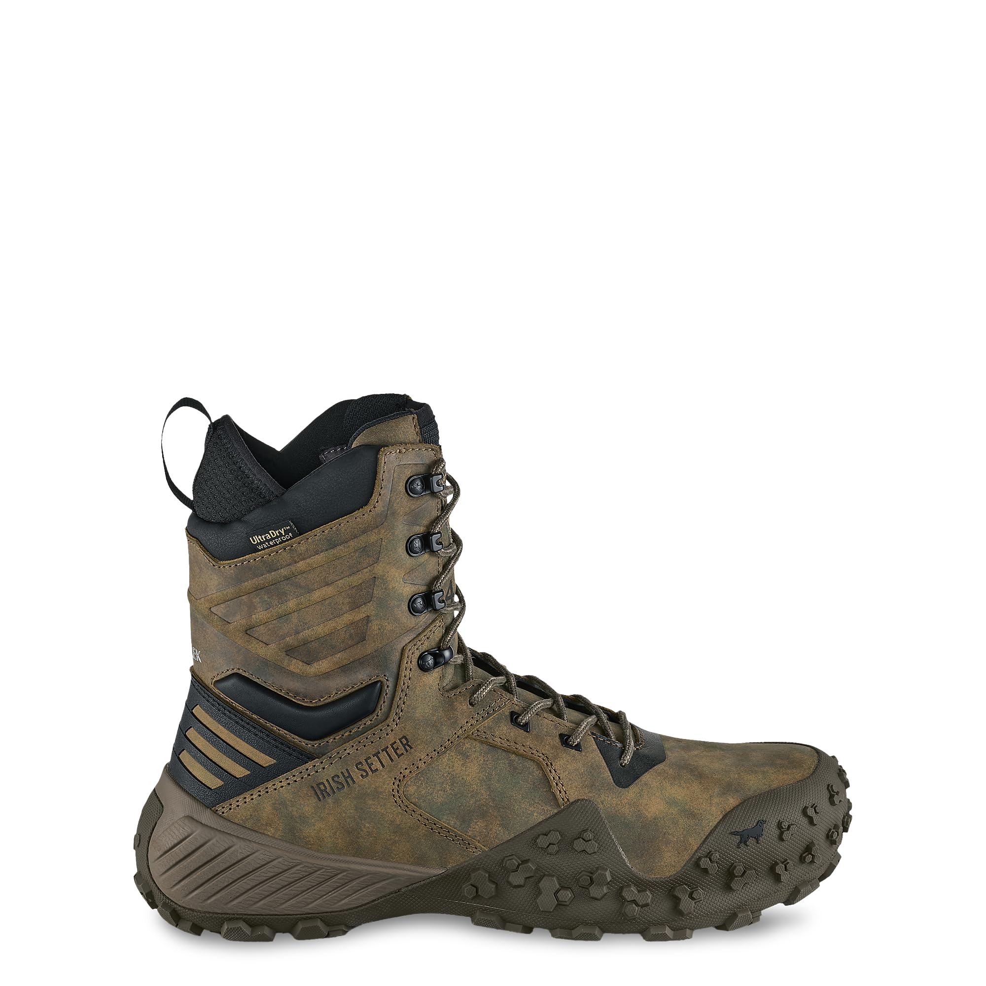Irish Setter, VaprTrek, Men’s, 8", Waterproof, Hunting Boot, Earth Camo, 13 EE (Wide)