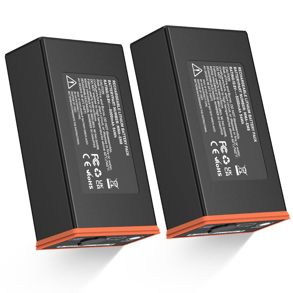 DCDG 2 Pack Battery Pack Compatible with Moultrie Edge Cellular Trail Camera 5000mAh Rechargeable Lithium-Ion Replacement Battery for Moultrie Edge Series Cameras
