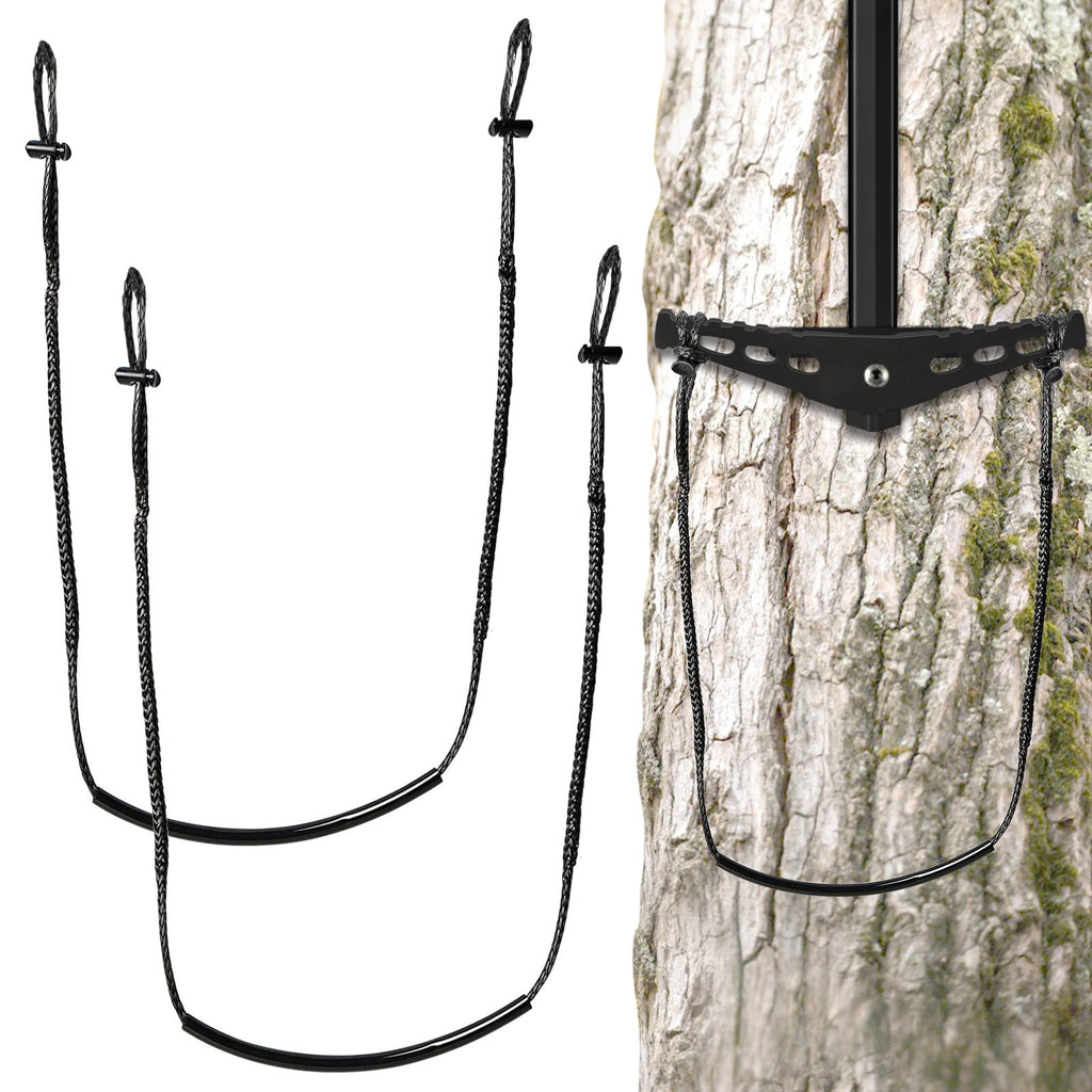 Climbing Stick Aider for Hunting - 2pc UHMWPE Single Step Aider,Cable Aiders for Climbing Sticks,Lightweight Rope Ladder Tree Stand Step,Sturdy Load-Bearing Ring of Steps Tree Saddle Accessories
