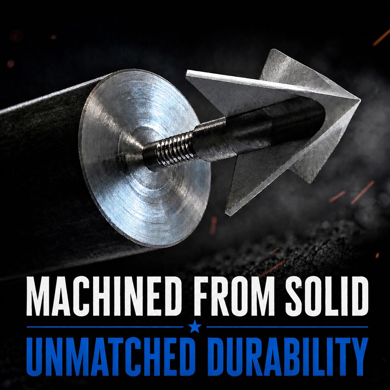 Tooth Of The Arrow Broadheads - 150 Grain - 100% USA Made - Broadhead for Crossbow and Compound Bow - Premium Archery Broadheads for Hunting - Fixed Blade - 3 Pack (1-3/16-Inch)