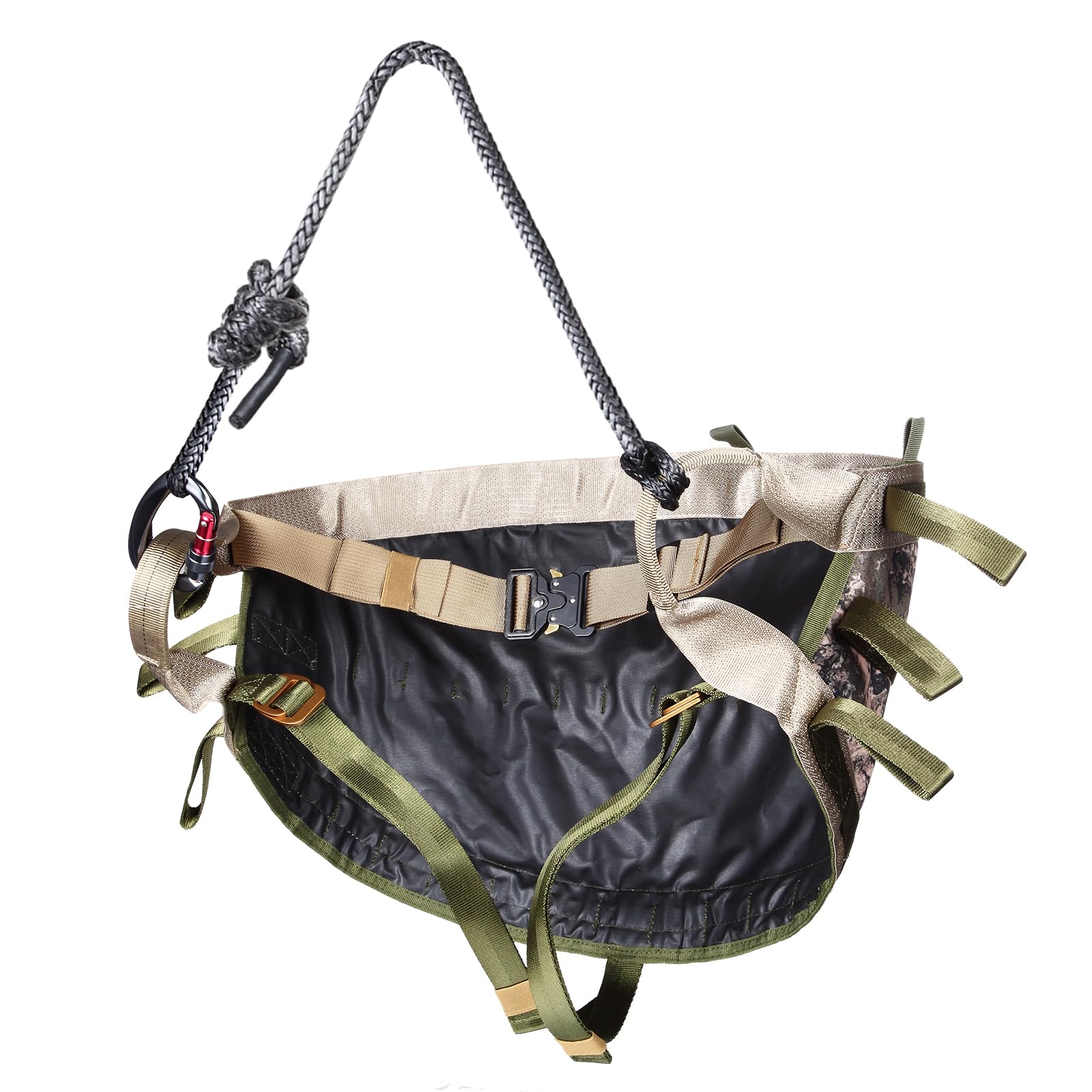 QOGIR Tree Saddle, The Gen 1 Hunting Saddle, Comfortable Saddle Hunting Gear, Lightweight Tree Climb Saddle, Includes Adjustable Bridge, Essential Tree Stand & Saddle Hunting Accessories