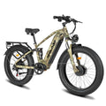 PHILODO 5000w Dual Motor E-Bike 60V Electric Bike for Adults,45 MiIe P-Hour Full Suspension Hydraulic Disc Brakes EBike,26/24x4 Fat Tires Mountain Bikes for All Terrain Snow/Sand
