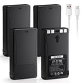 Fulpower 4-Pack 7000mAh LIT-22 Replacement Rechargeable Battery Compatible with Spypoint Trail Cameras Flex Plus, M, Dark, S-Dark, S, G-36 Series - Ultimate Power Bundle